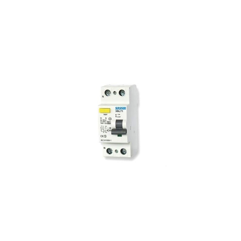 Interruptor Diferencial Superinmunizado Sassin 2p 40a 30ma (clase A) - El  Products - AliExpress