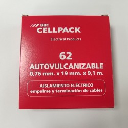 Cinta autovulcanizable número 62 0,75mmx19mmx9,10 metros